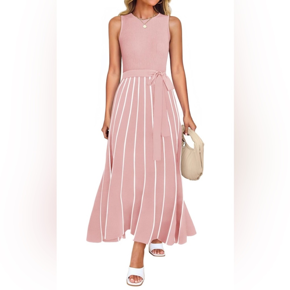 Zesica Brand Dusty Pink Sleeveless Dress Sz Medium